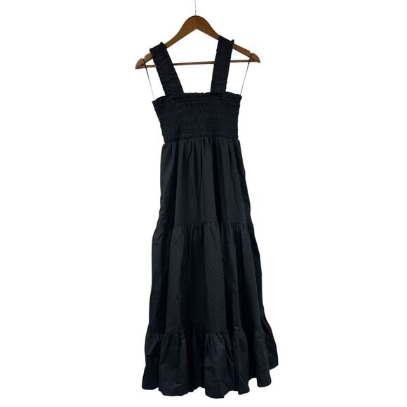 Abercrombie & Fitch Black Sundress Tiered Midi Medium Petite Tank - Picture 7 of 9